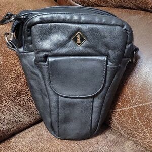 Black Leather Men's Bag